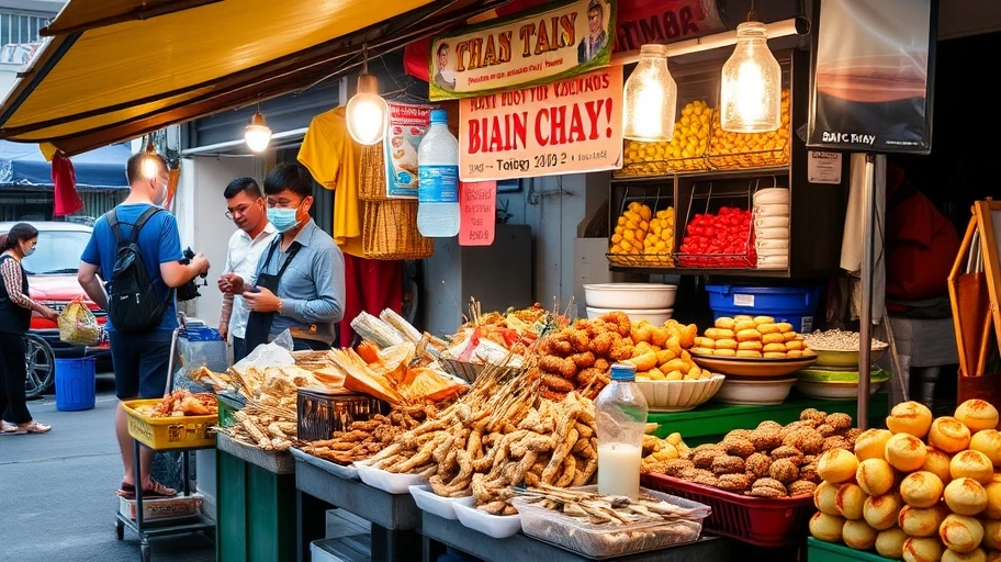 Ẩm thực đường phố Bãi Cháy
