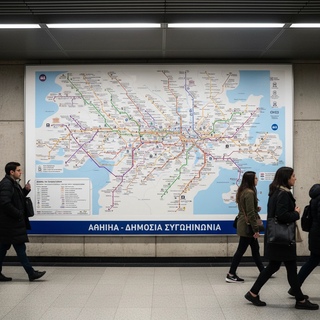 Bản đồ giao thông công cộng Athens