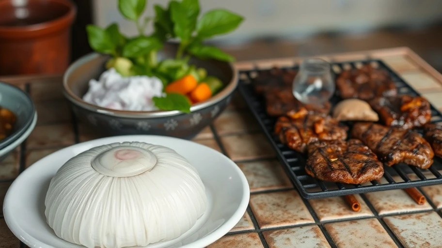 Bánh bèo Mỹ Liên và bò nướng ngói ngon tại Bình Dương