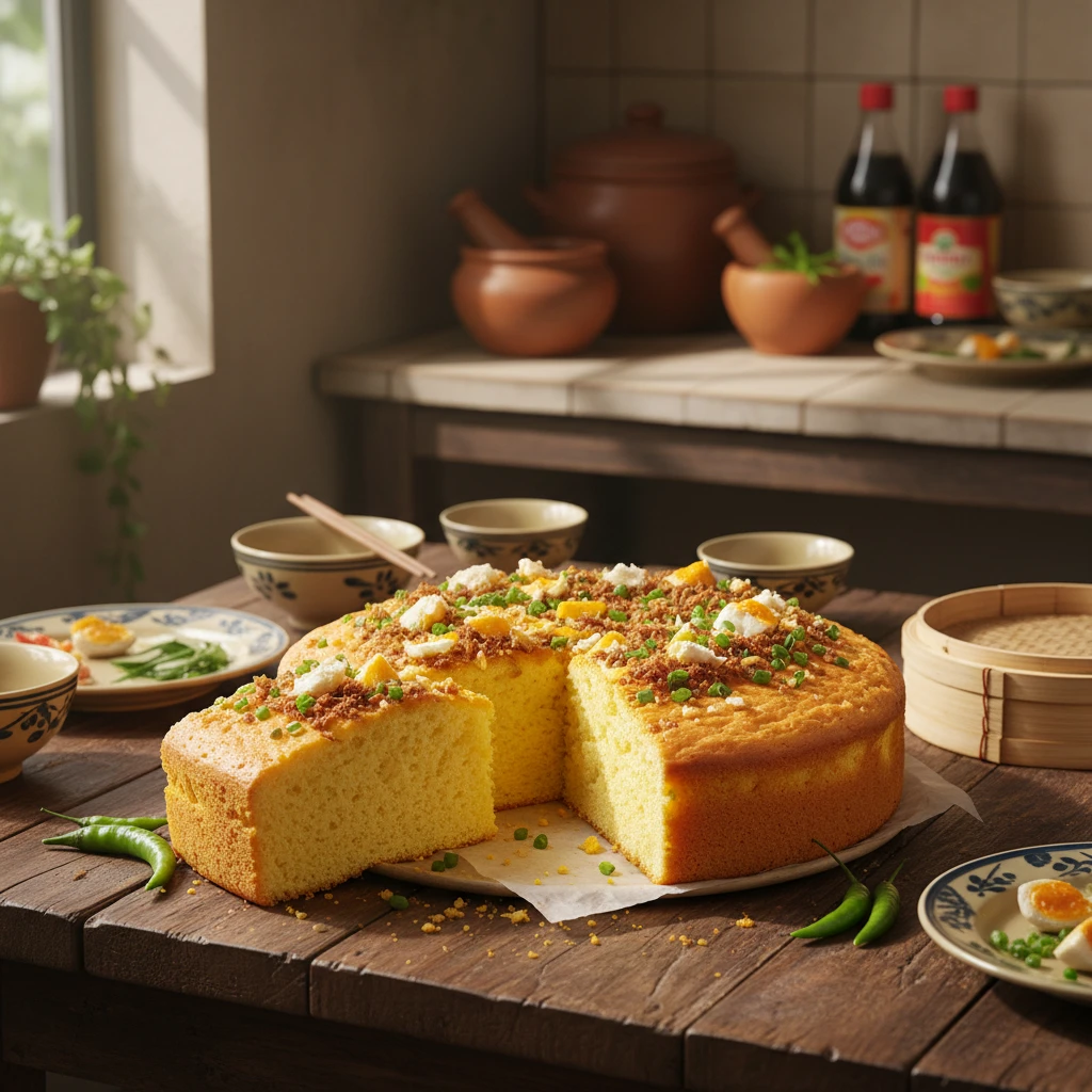 Bánh bông lan trứng muối ngon tại nhà