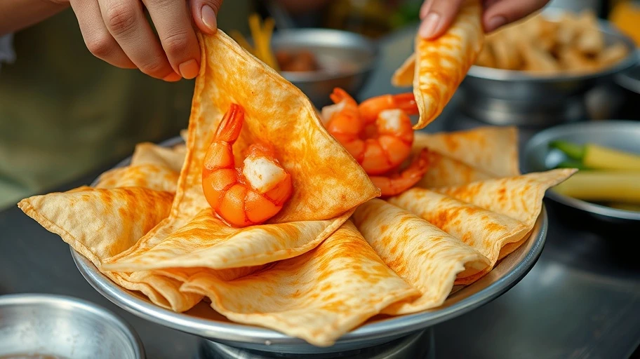 Bánh cống đặc sản đường phố Bạc Liêu