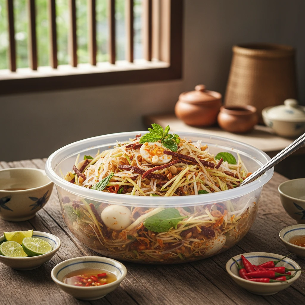 Bánh tráng trộn ngon miệng tại nhà