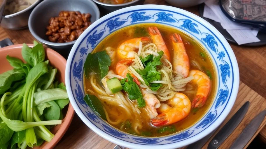 Bún tôm đặc sản Móng Cái