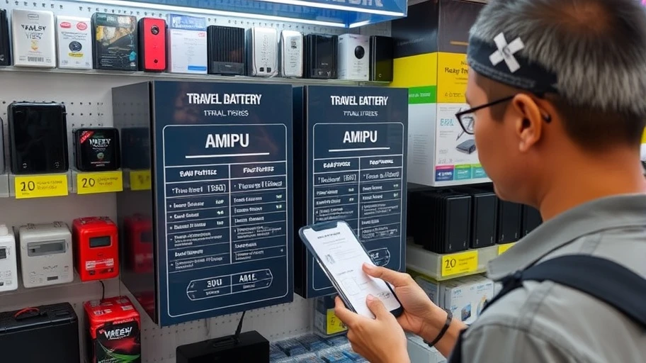 Cách chọn acquy du lịch phù hợp