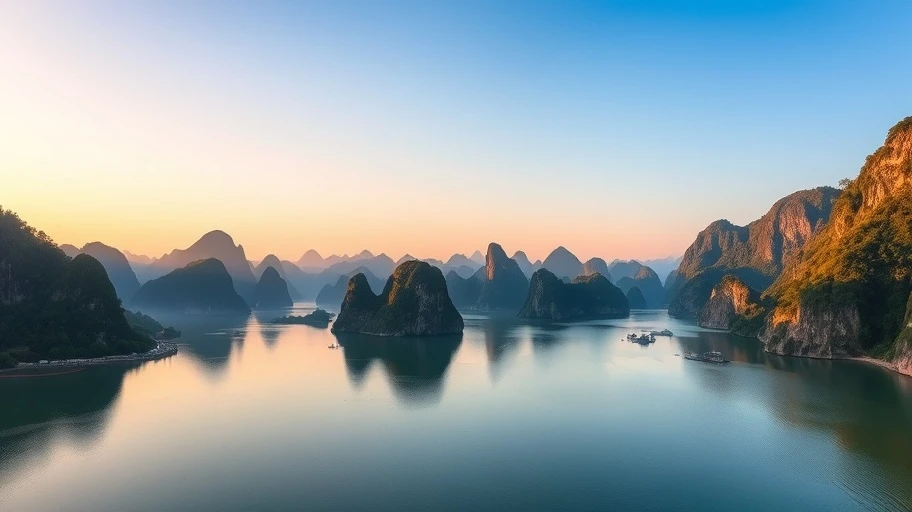 Cảnh đẹp Tràng An với nước non hữu tình.
