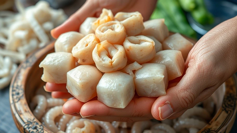 Chả mực Hạ Long tại Bãi Cháy
