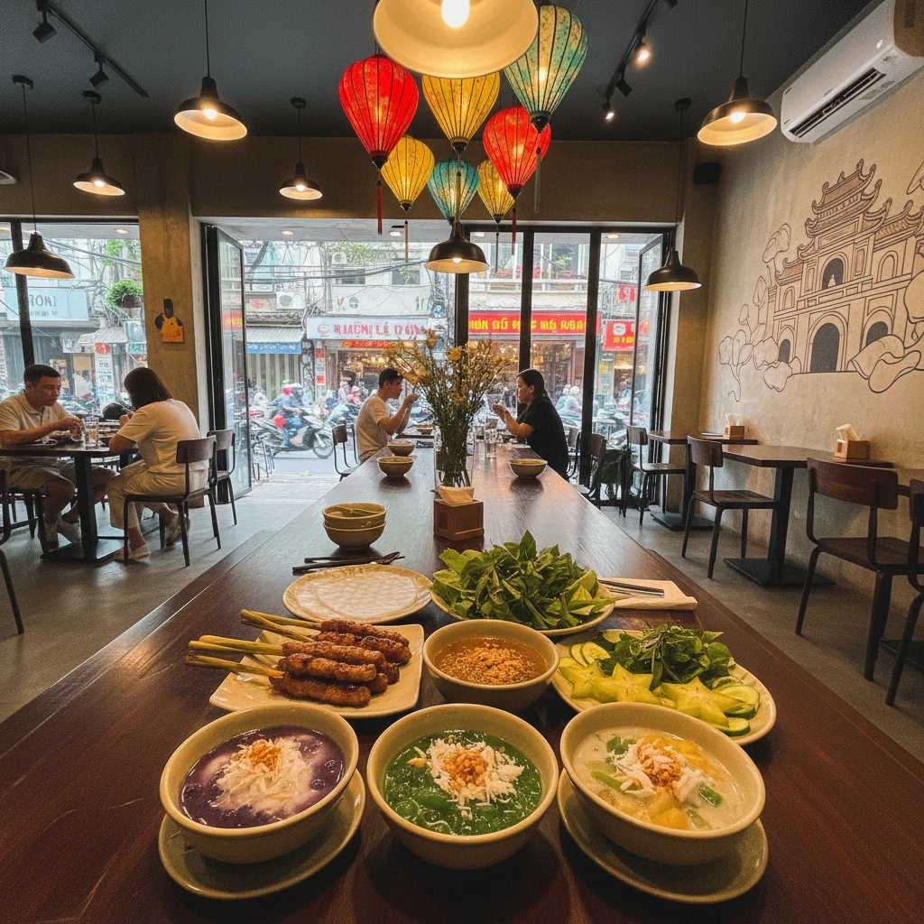 Chè Huế và nem lụi tại Sài Gòn kế thừa di sản ẩm thực truyền thống.