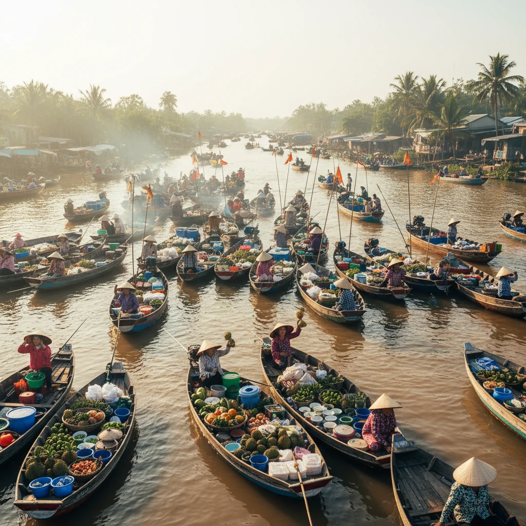Chợ nổi Cái Răng Cần Thơ