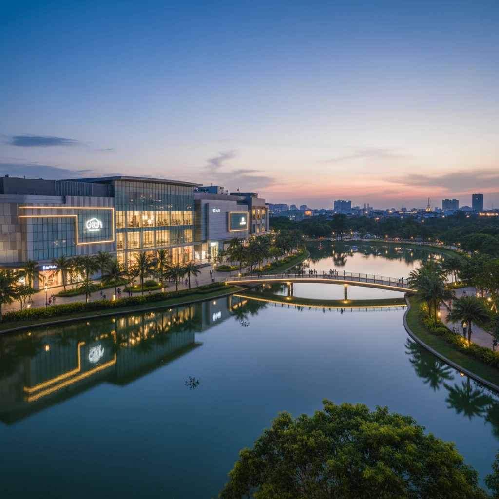 Crescent Mall và Hồ Bán Nguyệt hấp dẫn tại Quận 7
