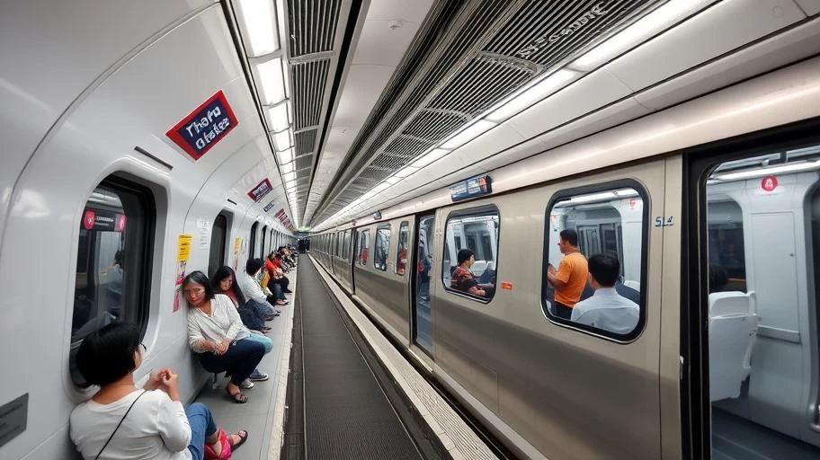 Di chuyển trong du lịch SGCC với MRT.