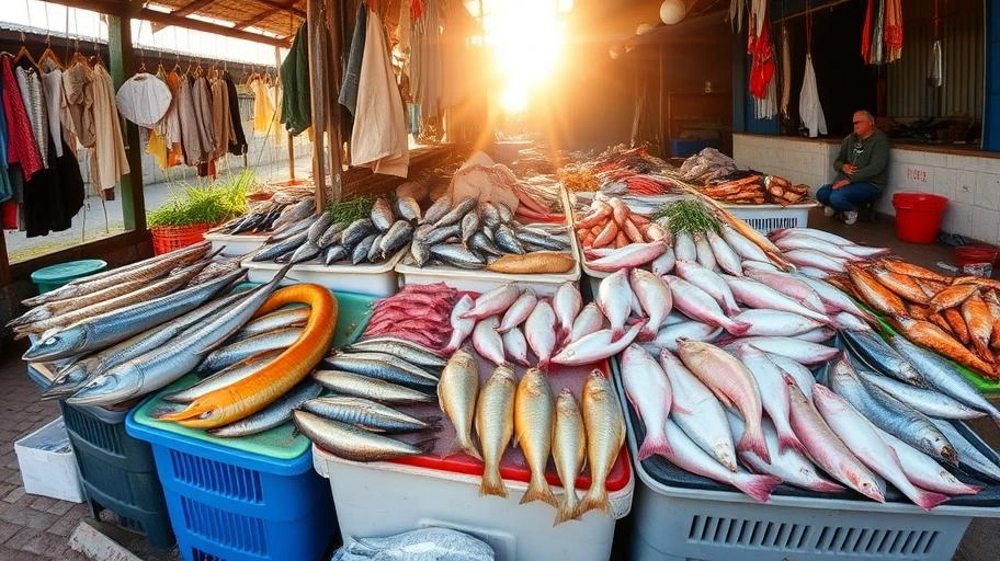 Hải sản tươi sống tại Móng Cái