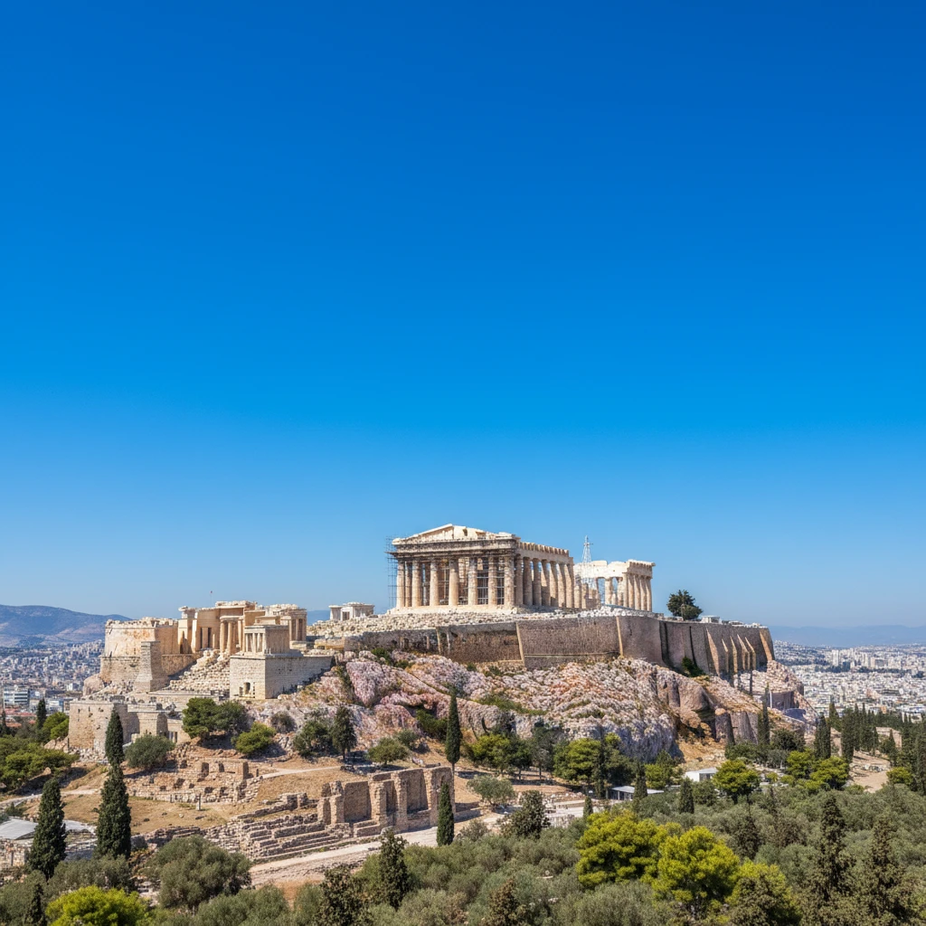 Hình ảnh Acropolis và Parthenon tại Athens