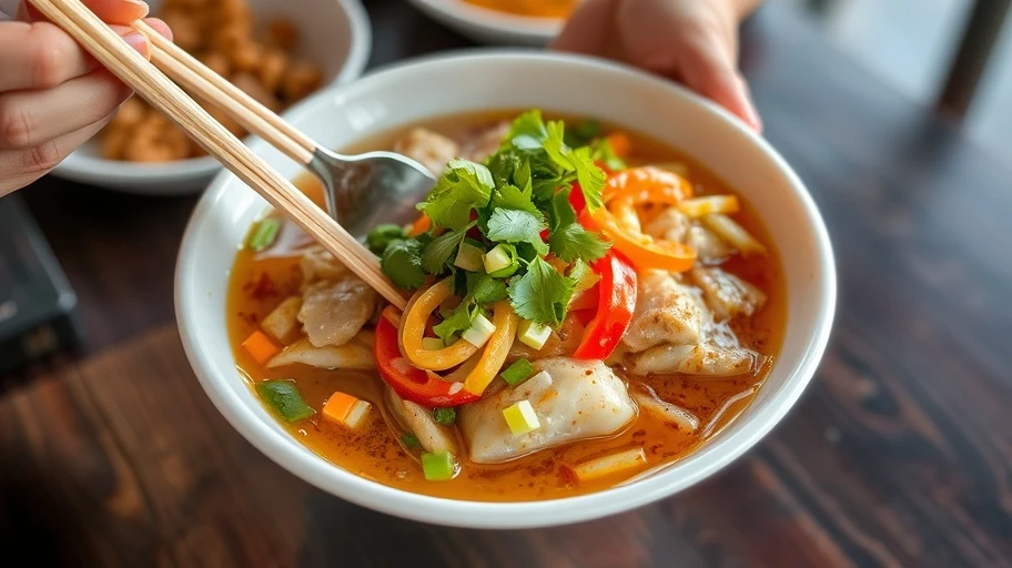 Hình ảnh bánh xèo đặc trưng miền Tây