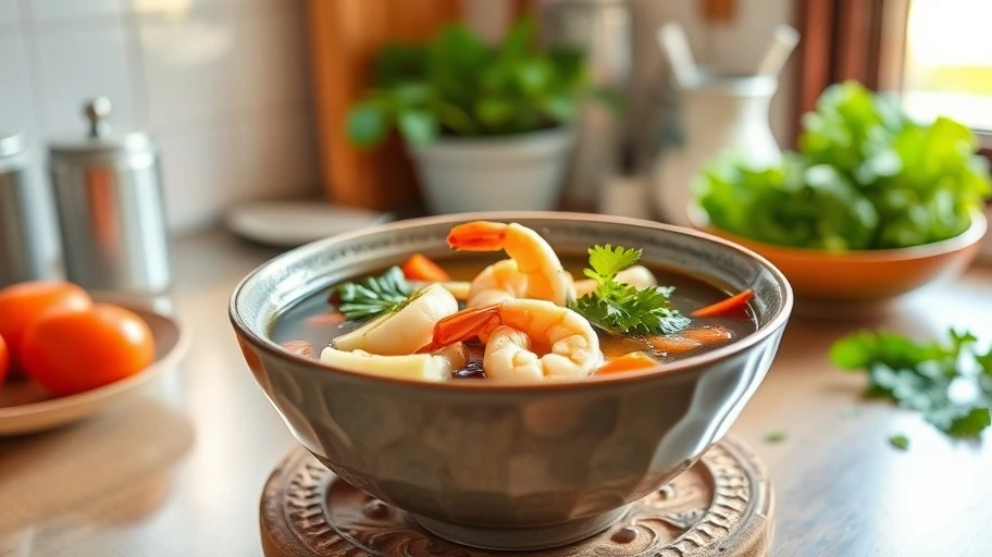 Hình ảnh canh rau lành mạnh cho trẻ em