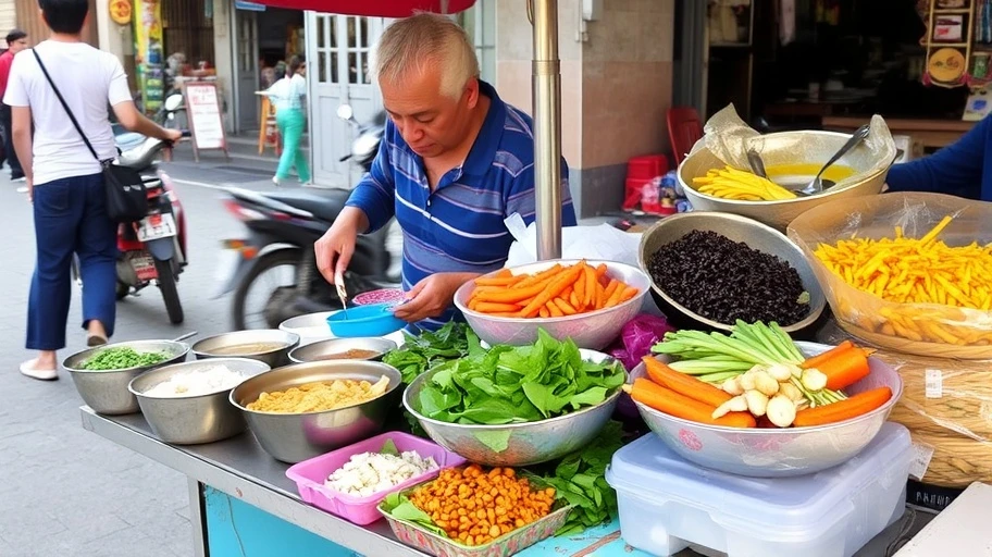 Hình ảnh Cao Lầu và Mì Quảng tại Hội An