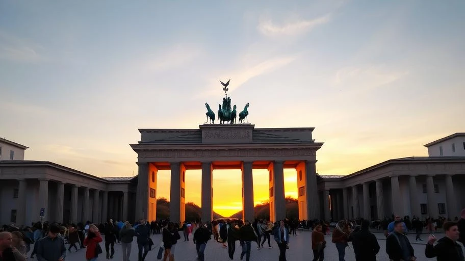 Hình ảnh cổng Brandenburg ở Berlin, Đức