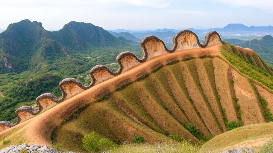 Hình ảnh dãy núi Sống Khủng Long Tà Xùa