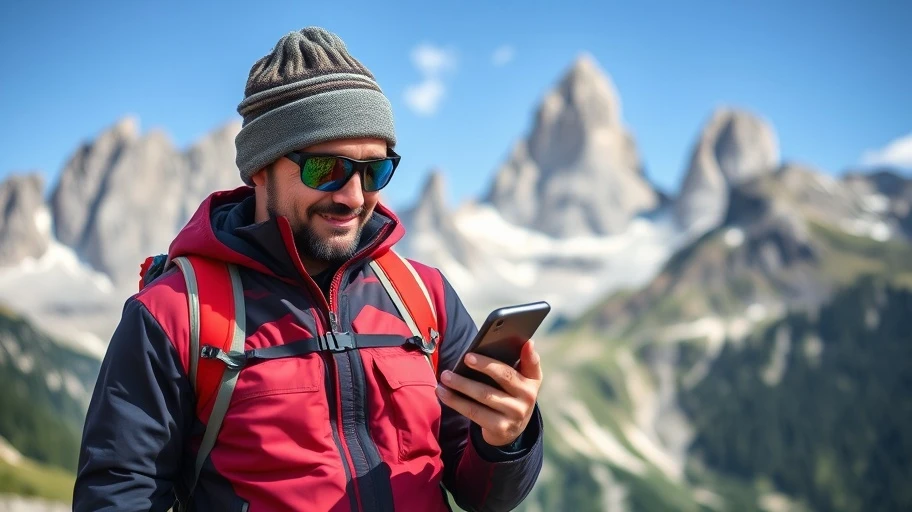 Hình ảnh du khách chuẩn bị cho chuyến du lịch ở Dolomites