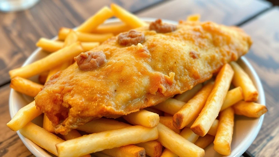 Hình ảnh Fish and Chips đặc trưng