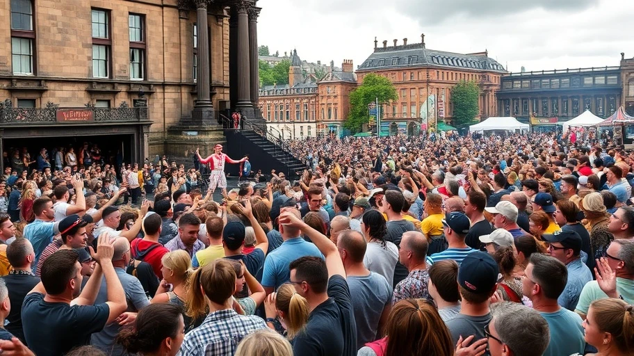 Hình ảnh lễ hội Edinburgh sôi động