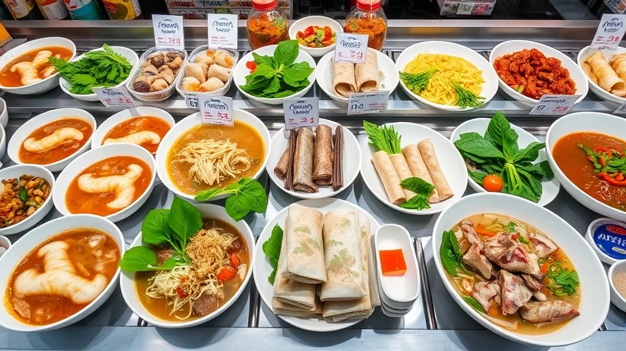 Hình ảnh món ăn Việt Nam tại AEON.
