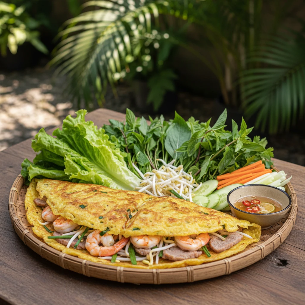 Hình ảnh món bánh xèo miền Nam Việt Nam