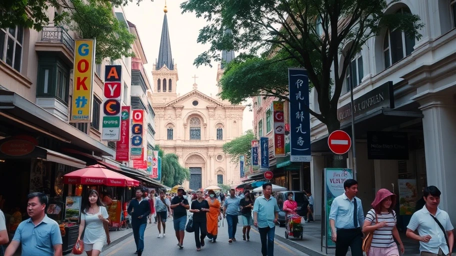 Hình ảnh TP. Hồ Chí Minh trong du lịch miền Nam.