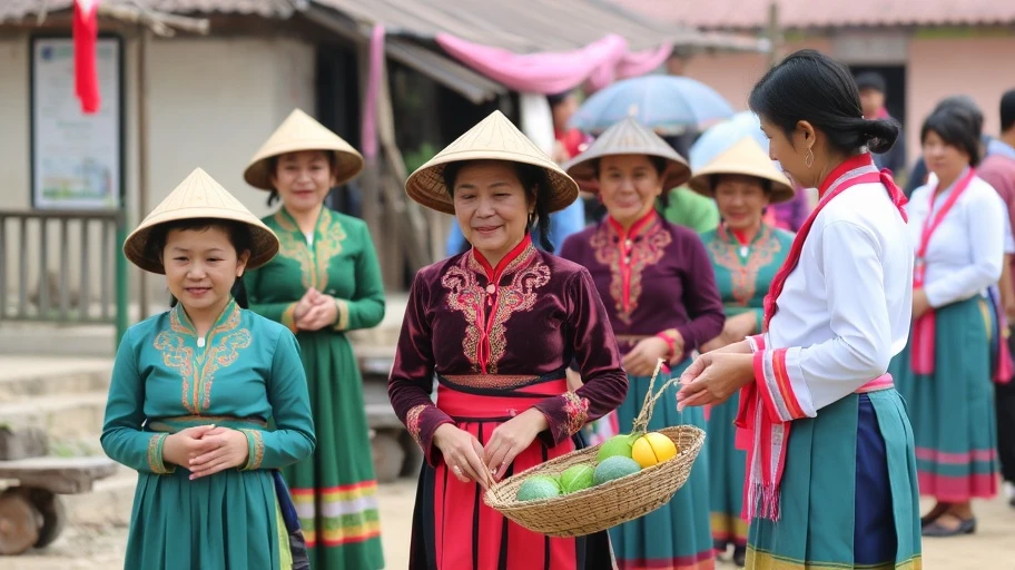 Hình ảnh văn hóa địa phương tại Tà Xùa