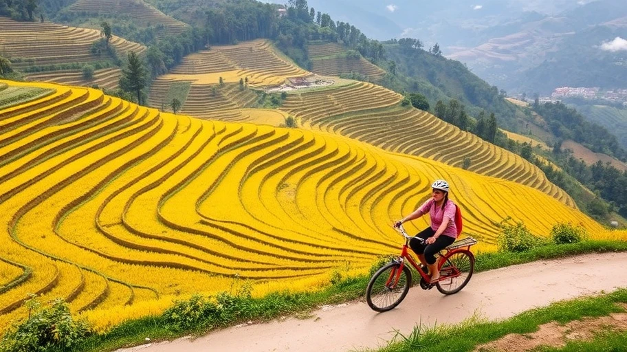 Hoạt động du lịch tại ruộng bậc thang Sapa