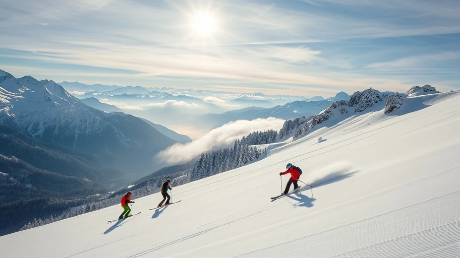 Hoạt động thể thao tại dãy núi Alps Áo