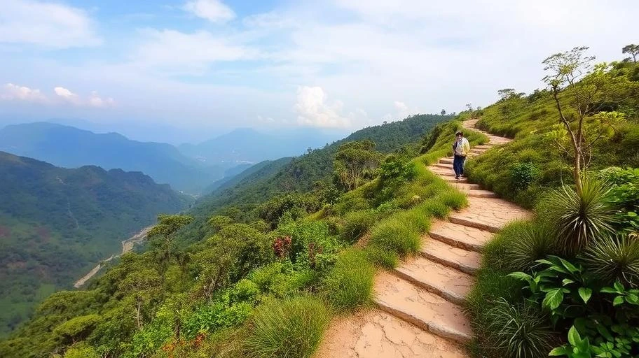 Hoạt động trekking tại Pù Luông.