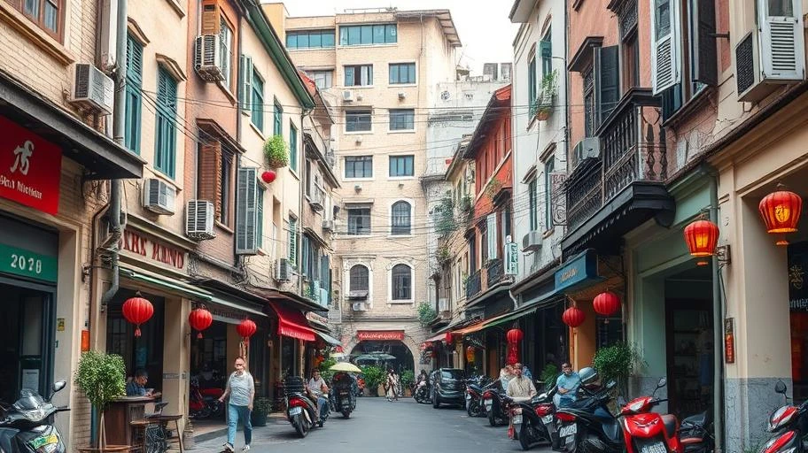 Khung cảnh phố cổ Hà Nội sôi động