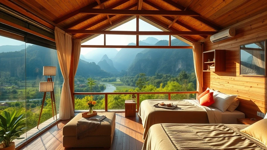 Lưu trú và tiện ích cho du khách tại Vang Vieng