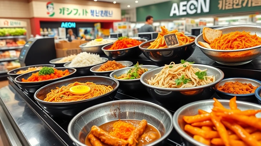 mon an han quoc như bibimbap va kimchi tai aeon