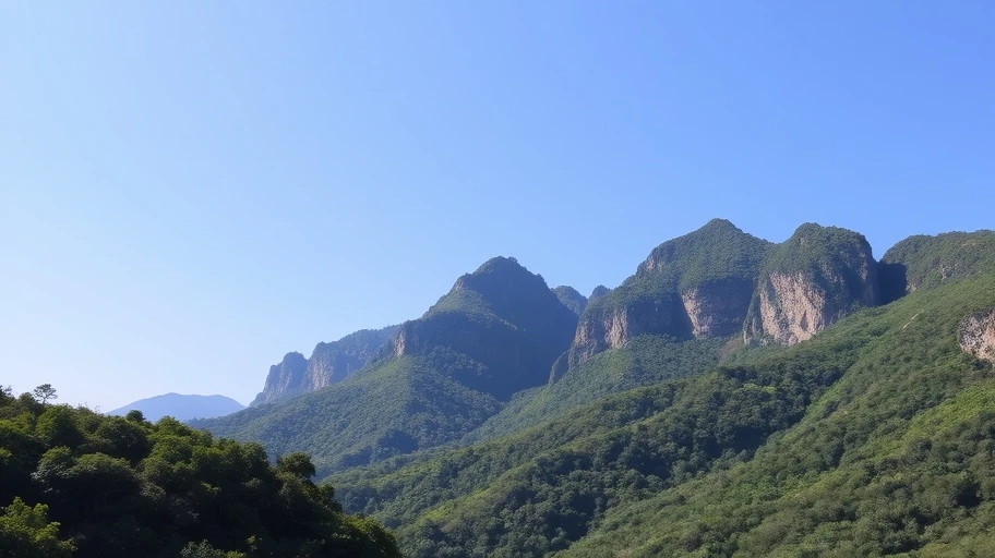 Núi Bà Đen ở Tây Ninh trong khung cảnh thiên nhiên