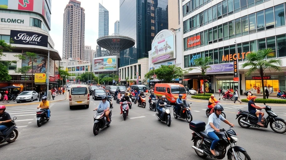 Phương tiện giao thông và trung tâm mua sắm Sài Gòn
