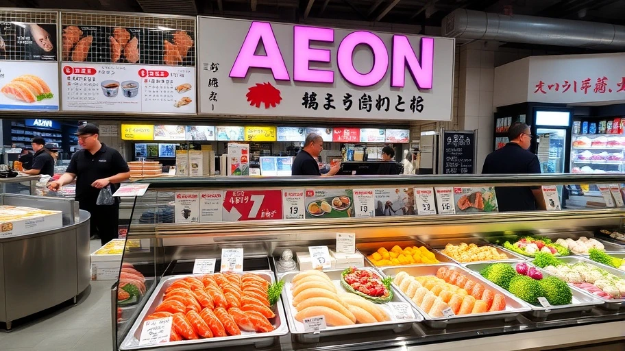 quay sushi va sashimi tai aeon