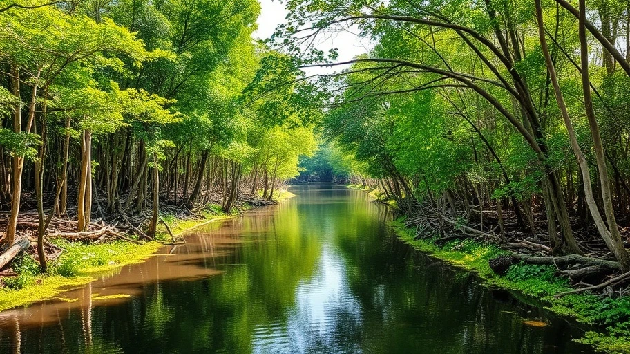 Rừng ngập mặn Cần Giờ với dòng sông xanh