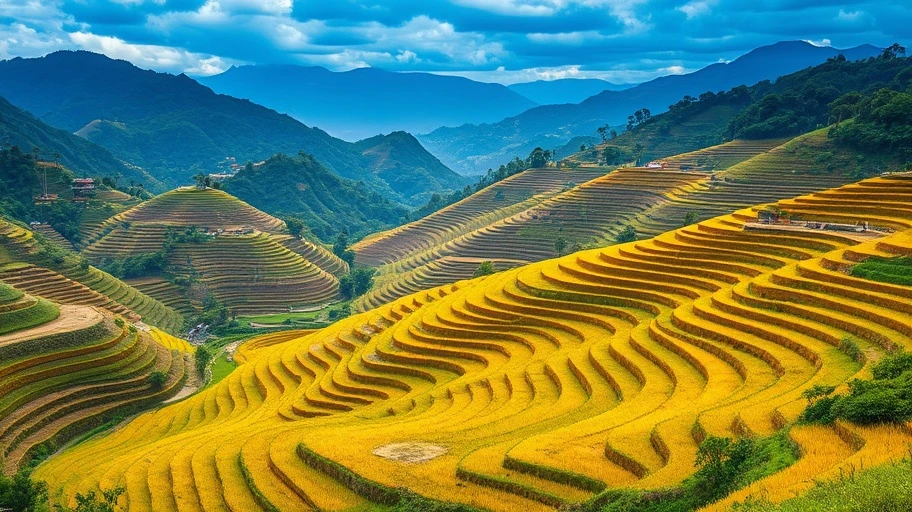 Ruộng bậc thang ở Sa Pa đáng khám phá