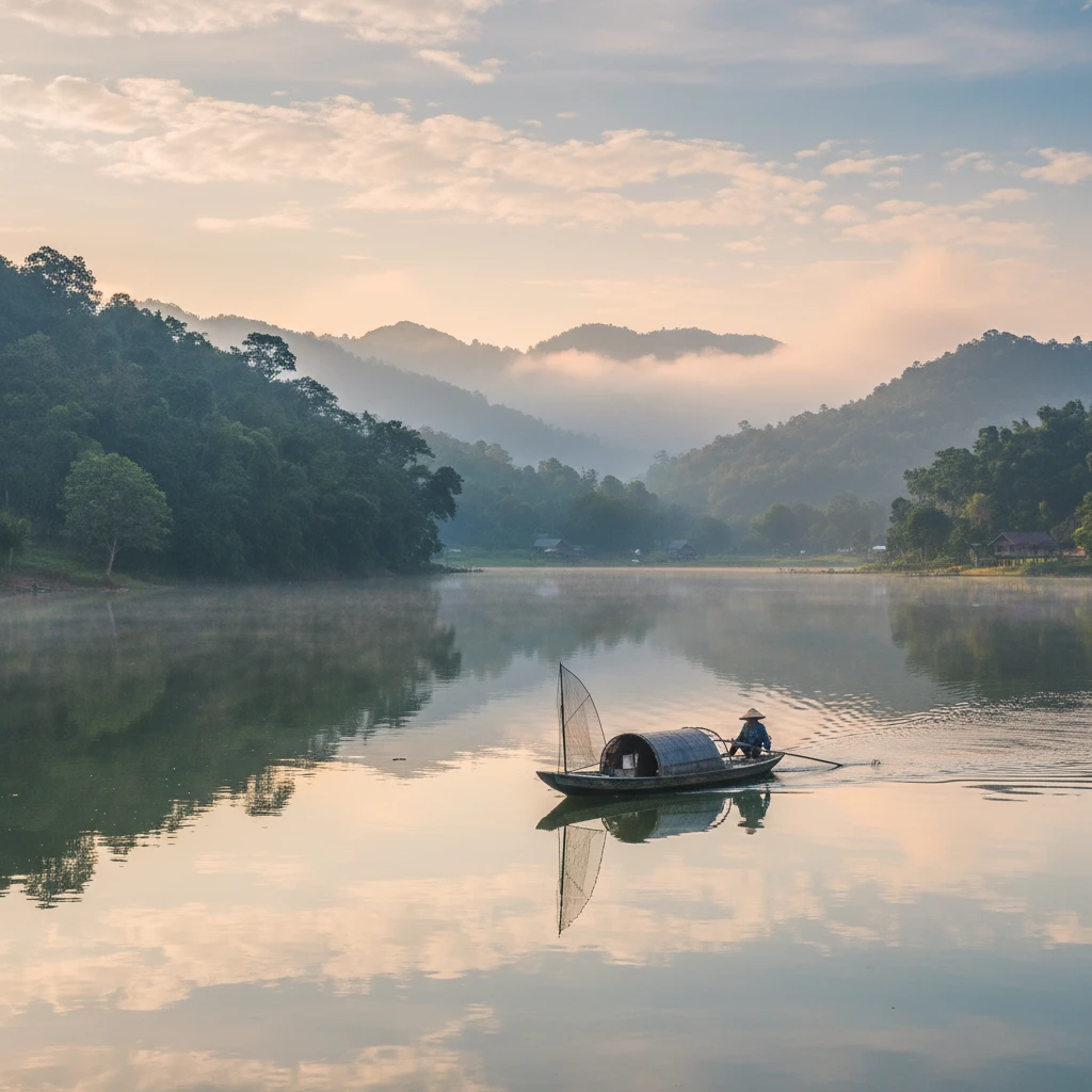 Thắng cảnh tự nhiên An Khê với hồ Ayun Hạ.