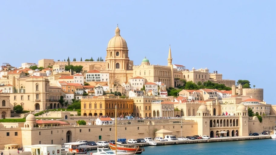 Thành phố Valletta Malta với kiến trúc lịch sử
