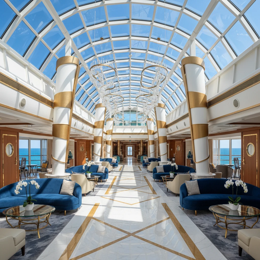 Thiết kế nội thất sang trọng của tàu du lịch Adora Mediterranea
