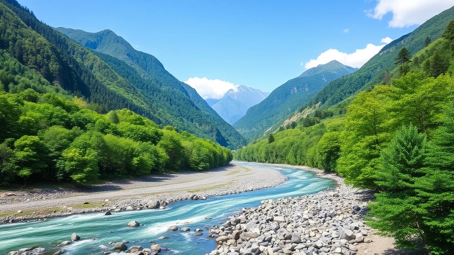 thung lũng kamikochi ở công viên quốc gia chubu sangaku