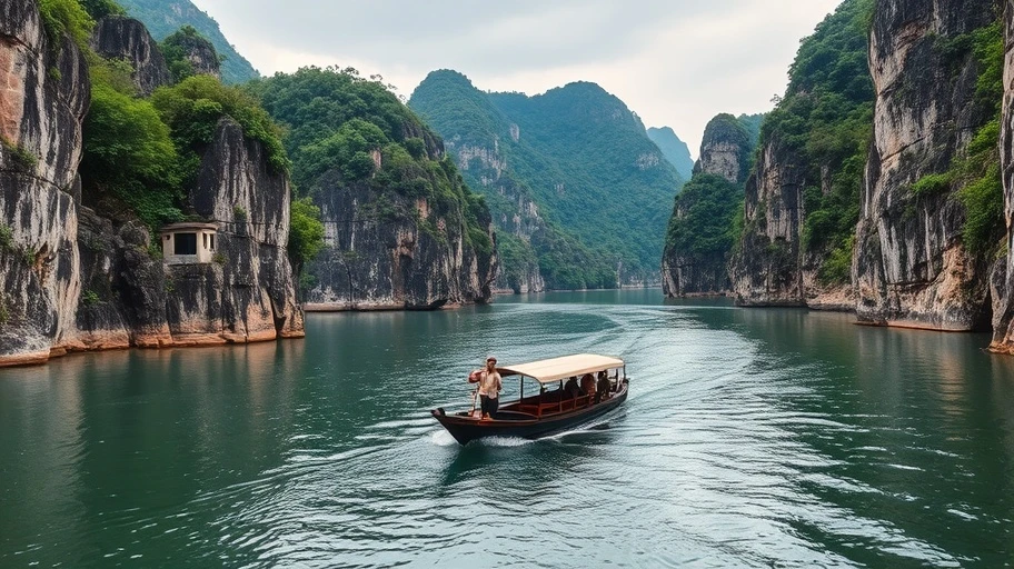 Thuyền tham quan Tam Cốc Ninh Bình