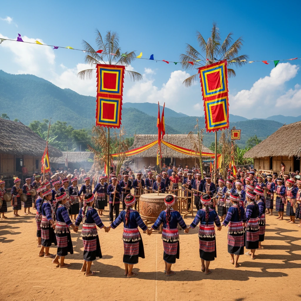Trải nghiệm văn hóa Tây Nguyên qua lễ hội ở An Khê.