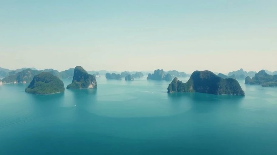 Vẻ đẹp thiên nhiên của Vịnh Hạ Long vào tháng 8.