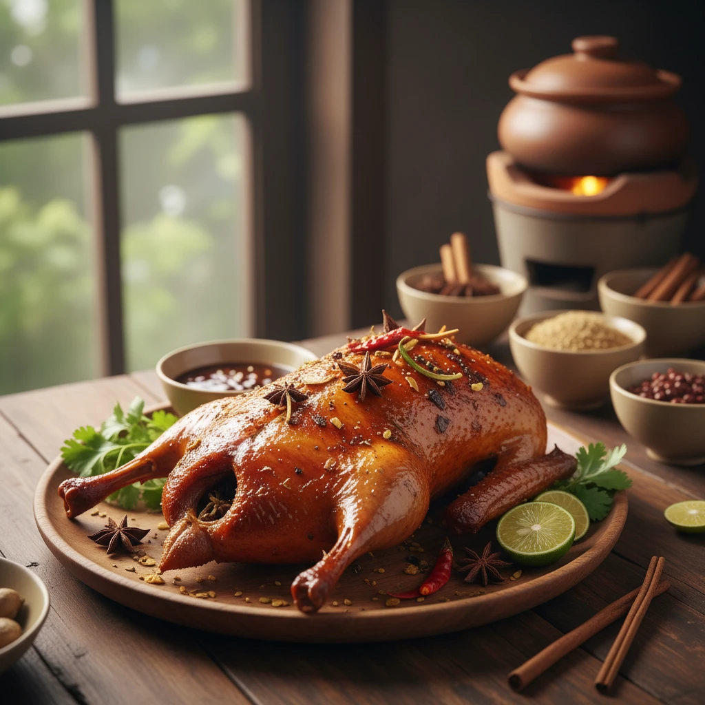 Vịt quay 7 vị ngon tại Cao Bằng